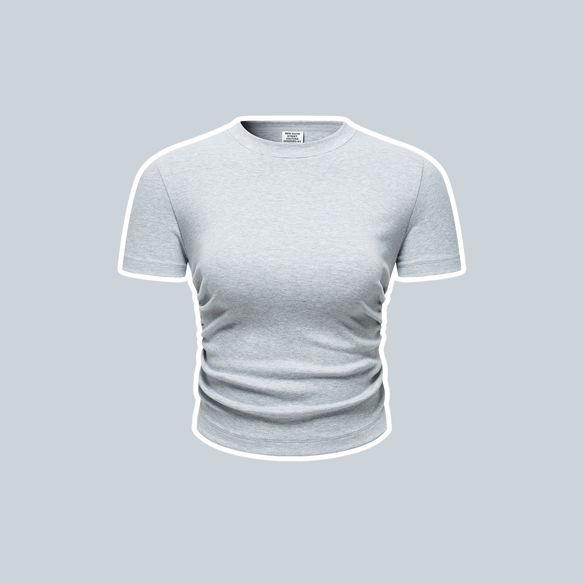 Children's Bone Pleat Design Short-Sleeved T Shirt