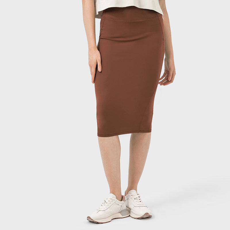 Women's New Double Rear Slit Hip Skirt