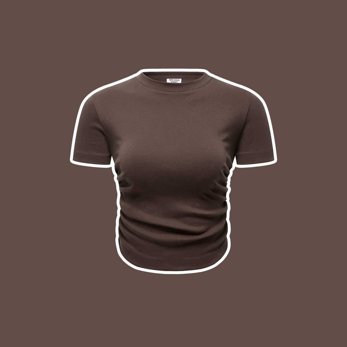 Children's Bone Pleat Design Short-Sleeved T Shirt