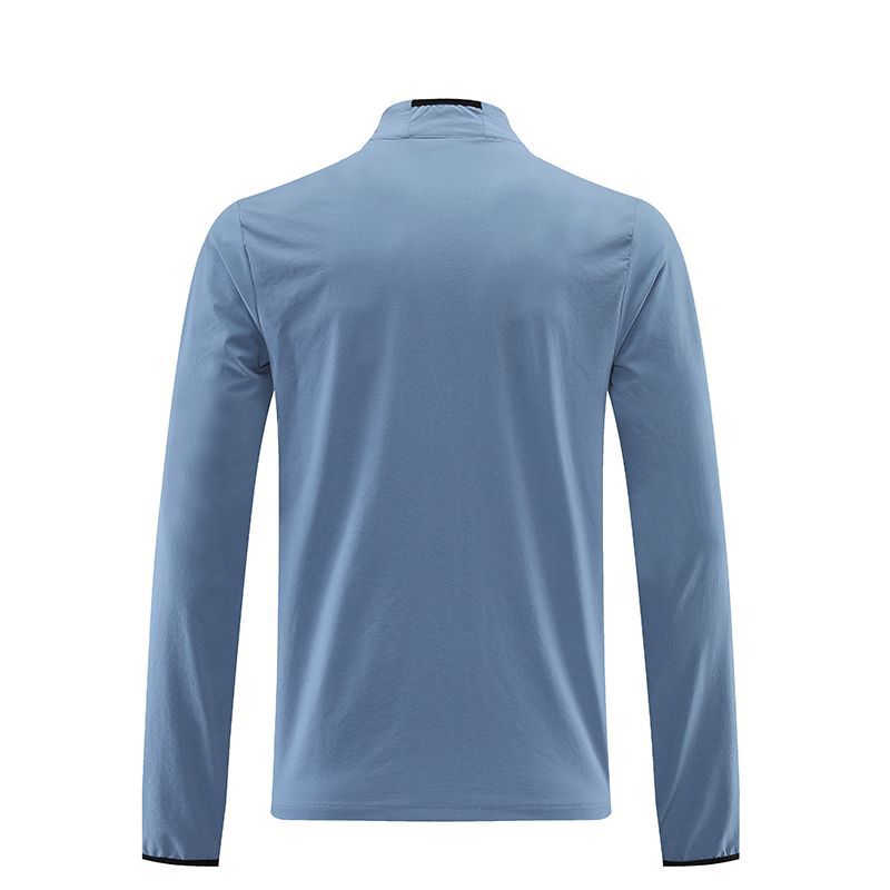 Men's Leisure Running Jacket Casual Breathable Zipper Stand Collar Quick-Drying Fitness