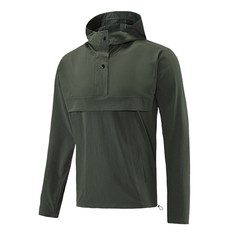 Men's New Autumn and Winter Outdoor Casual Running Hooded Jacket Waterproof