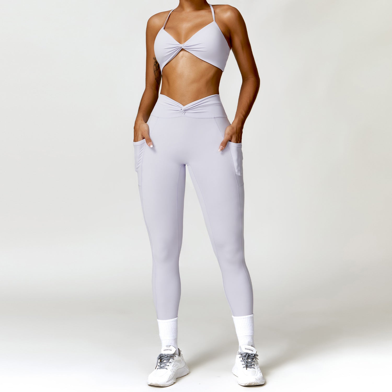 Women's Athletic Elegance Quick-Dry Fitness Outfit Set