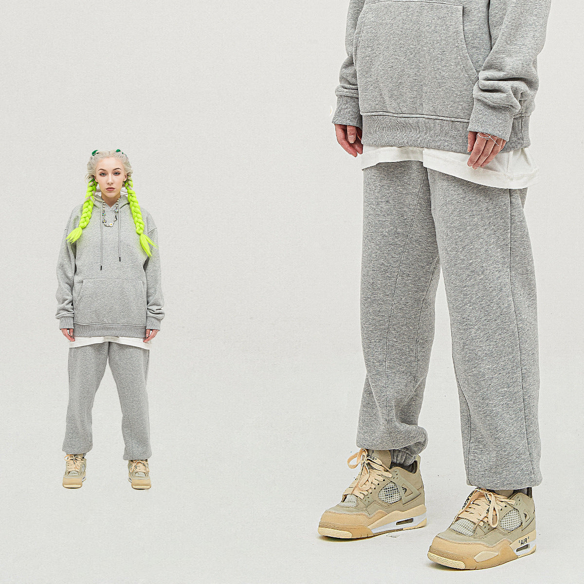 Women's Winter Relaxed Fit Fleece Warm Sweatpants Hip Hop Elastic Waist Jogger