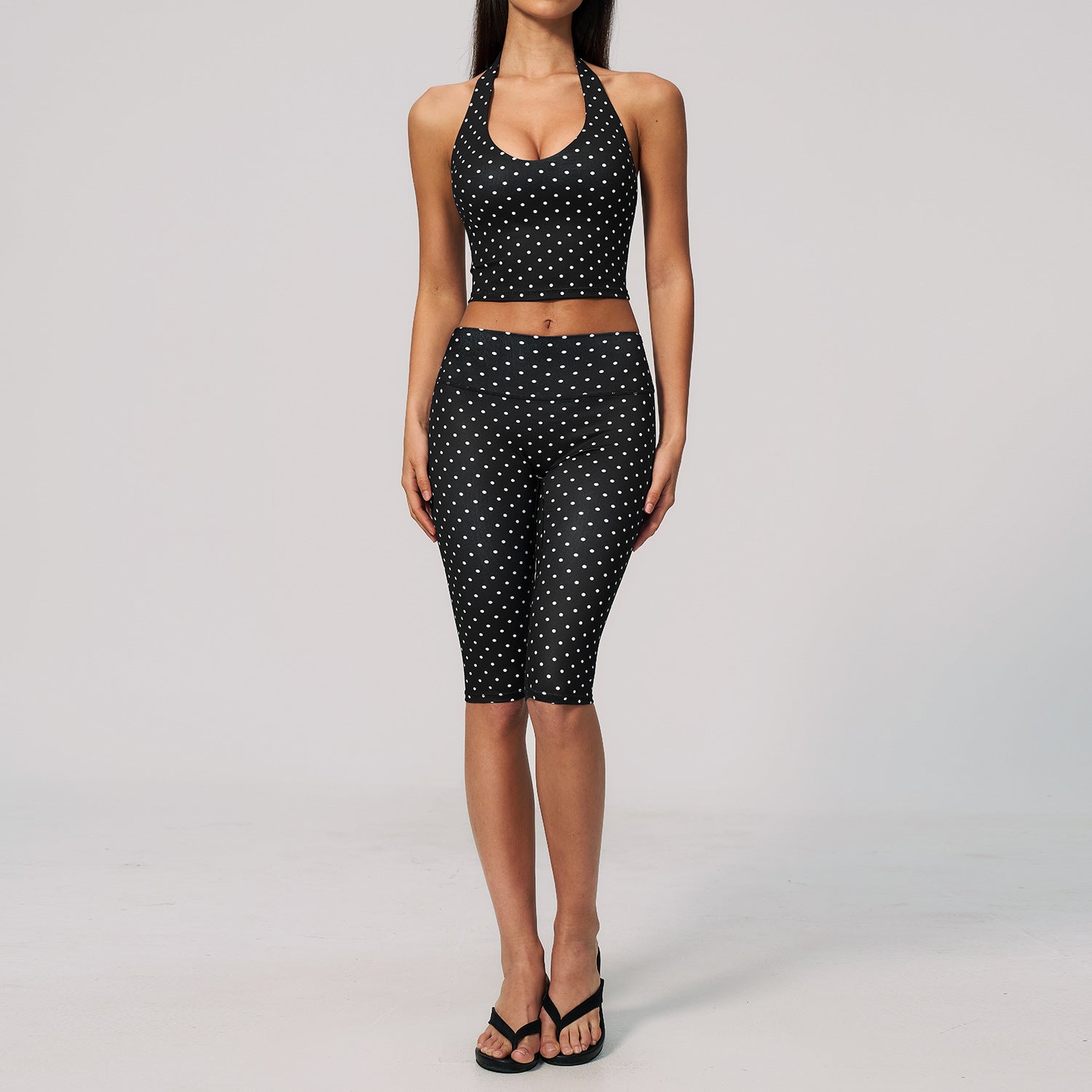 Women's New Polka-Dot Yoga Outfit Set