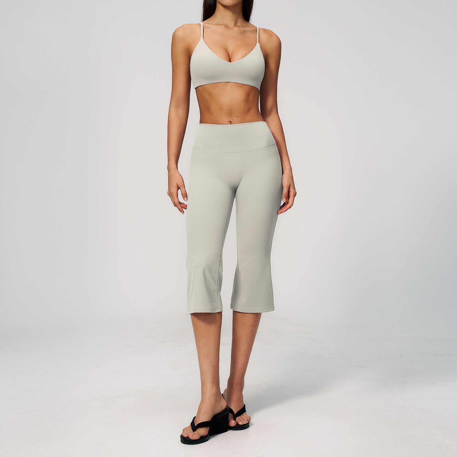 Women's Sexy Sports Bra with Quick-Drying Mid-Length Shorts fitness yoga Set