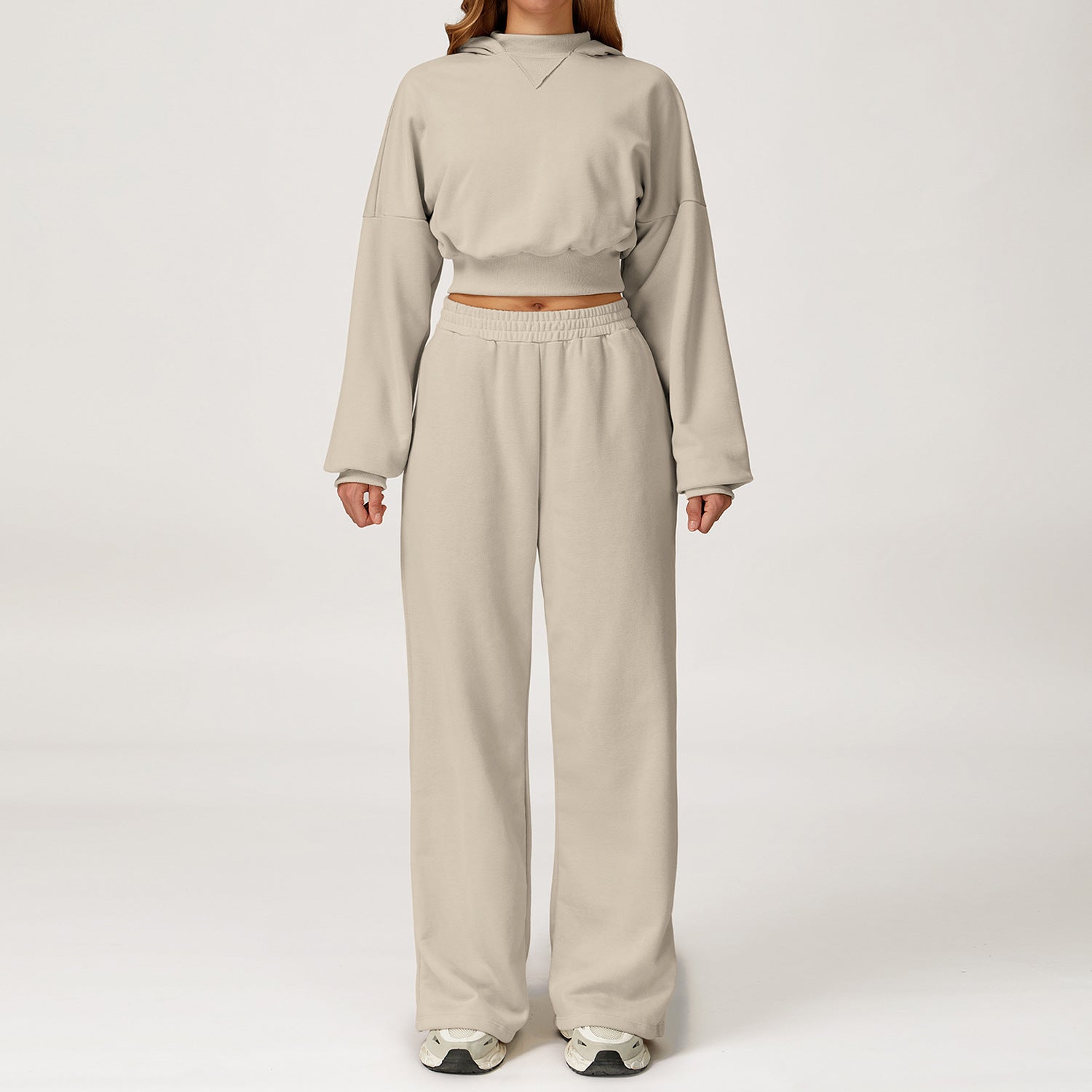 Casual Loose-fitting Sweatshirt Set