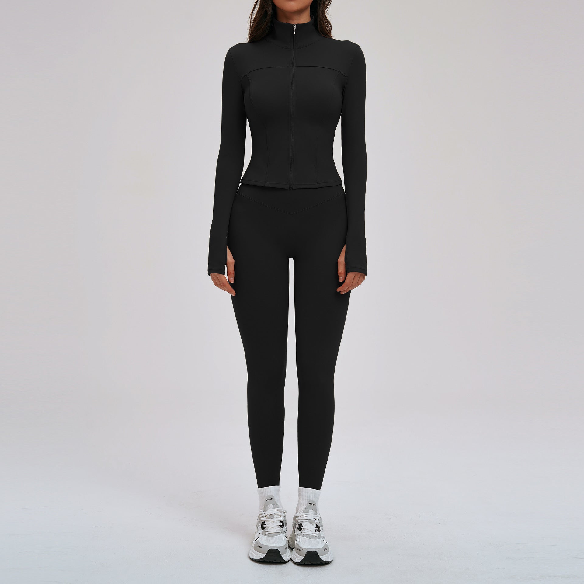 Tight-fitting slimming fitness yoga jacket set
