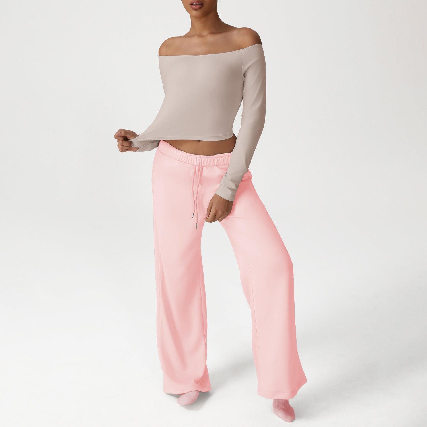 Women's casual long sleeve fitness sports suit