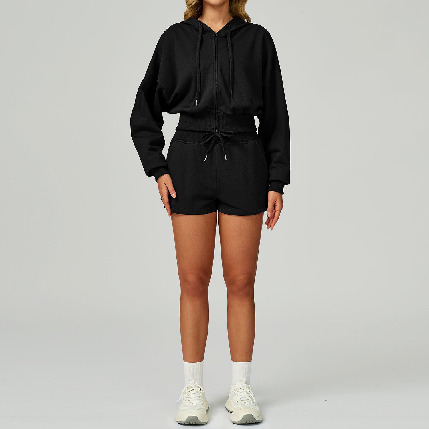 Women's new Hooded casual loose versatile sweatshirt suit