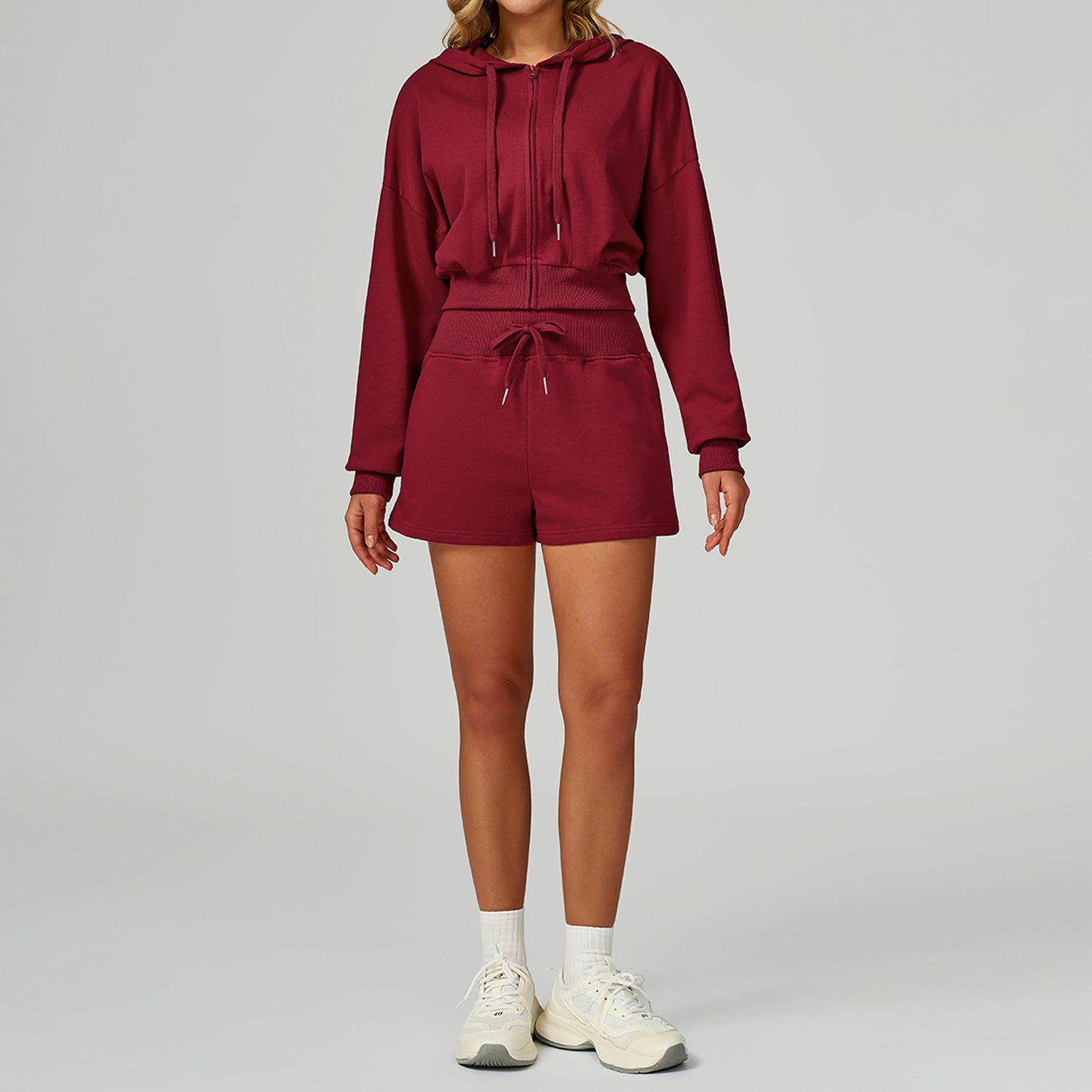 Women's new Hooded casual loose versatile sweatshirt suit
