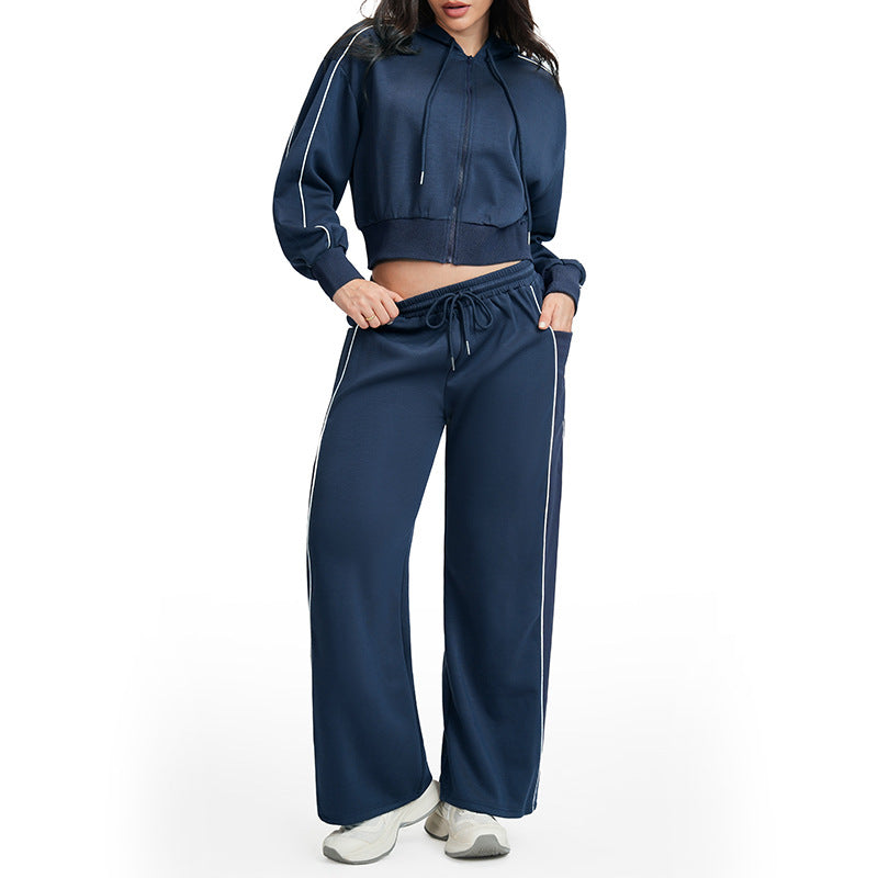 Women's new Loose-fitting sports jacket set
