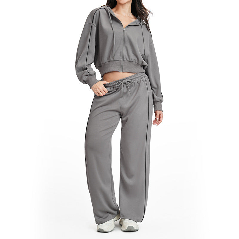 Women's new Loose-fitting sports jacket set