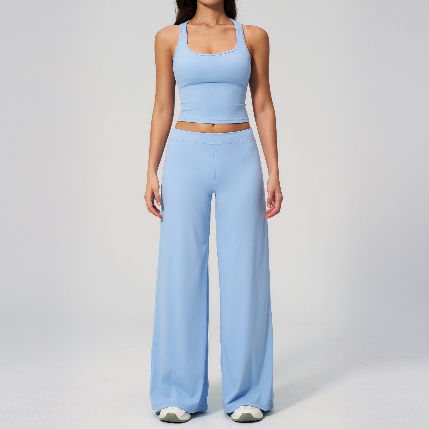Women's beautiful sports bras with Butt-lifting wide-leg running yoga set