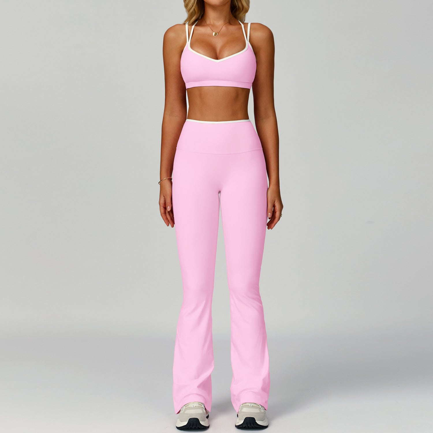 Women's Tight back nude yoga fitness sports bras suit