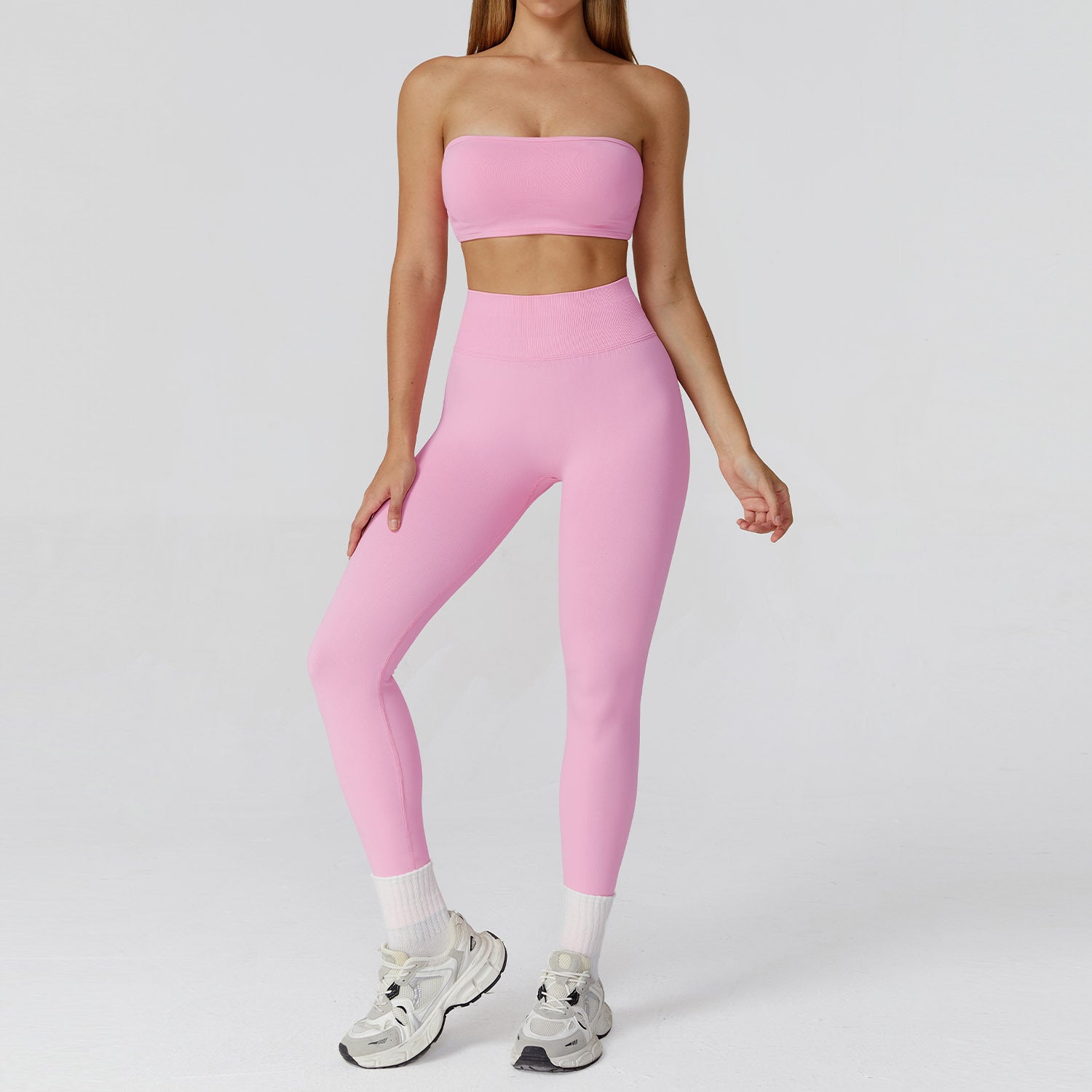 Women's seamless Hollow back sports bra fitness suit