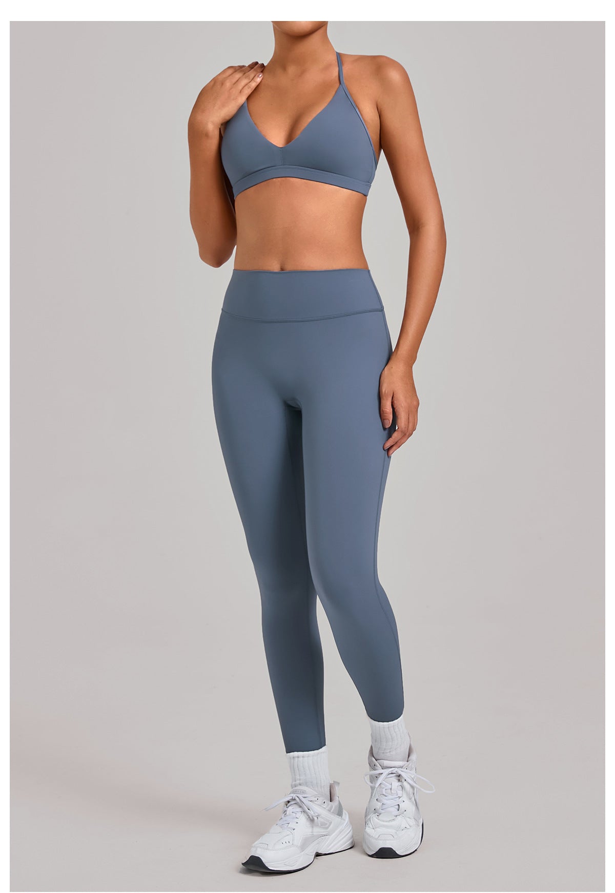 Hollow-Back Sports Fitness Yoga Bras Two-Piece Set
