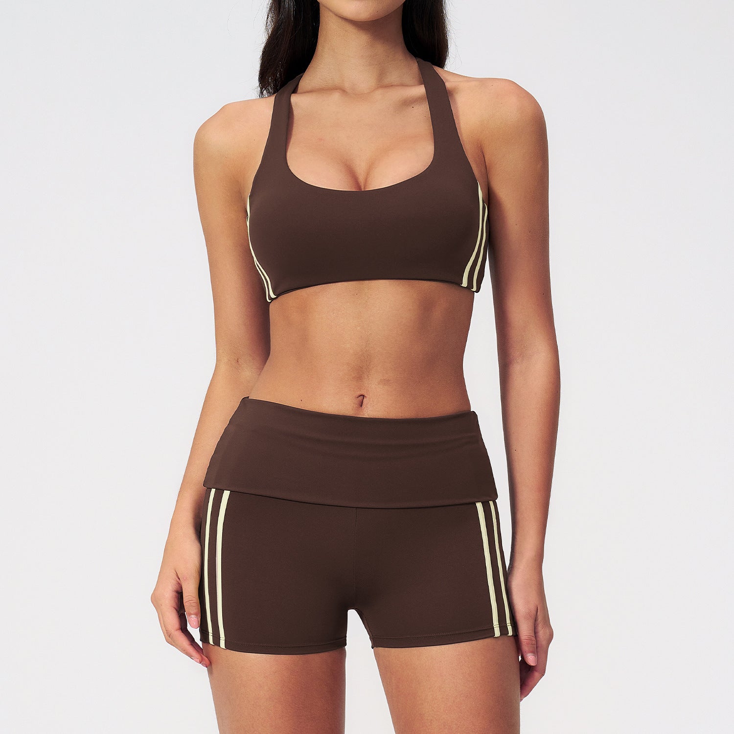 New Style Bras with Butt-Lifting Compression Shorts Versatile Fitness Yoga Set