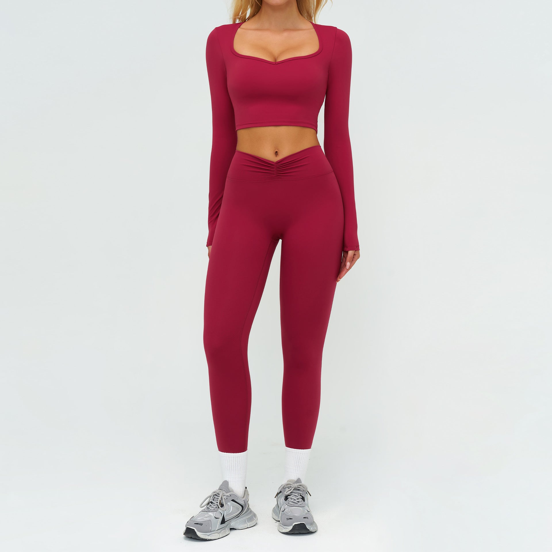 Women's wholesale long sleeve tops set