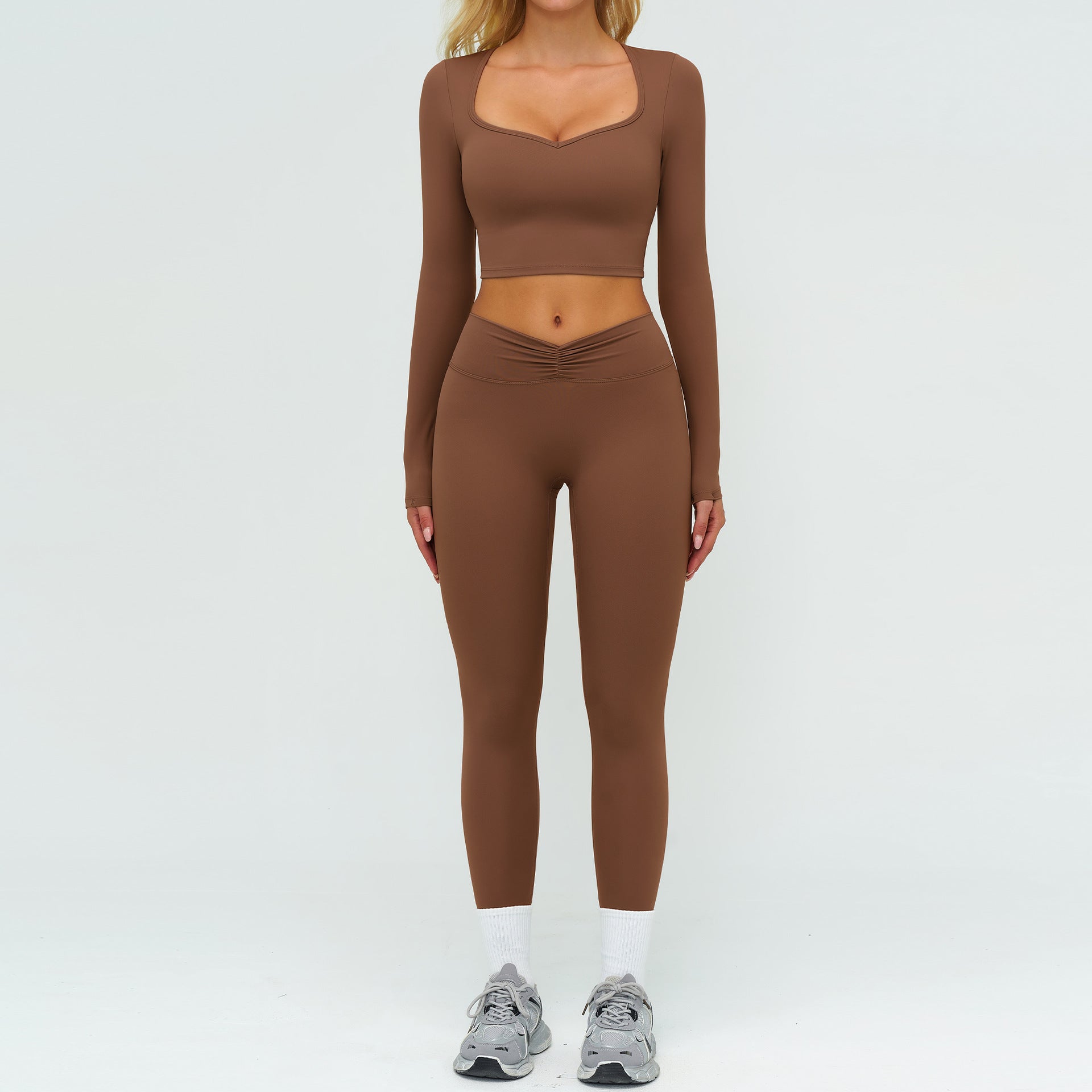 Women's wholesale long sleeve tops set