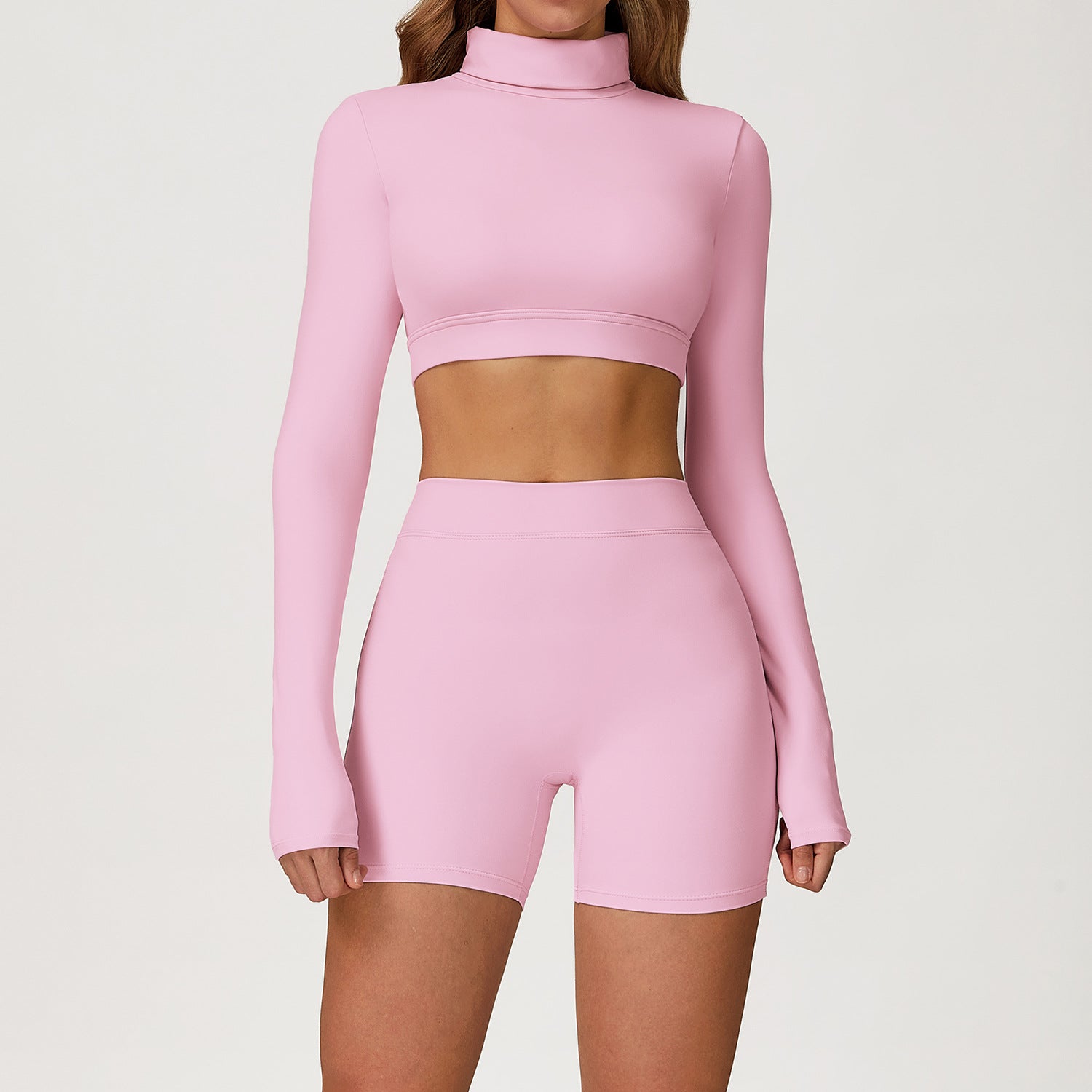 Women's quick-drying long sleeve with shorts set