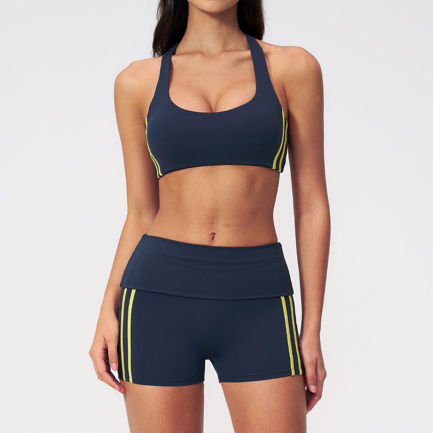 New Style Bras with Butt-Lifting Compression Shorts Versatile Fitness Yoga Set
