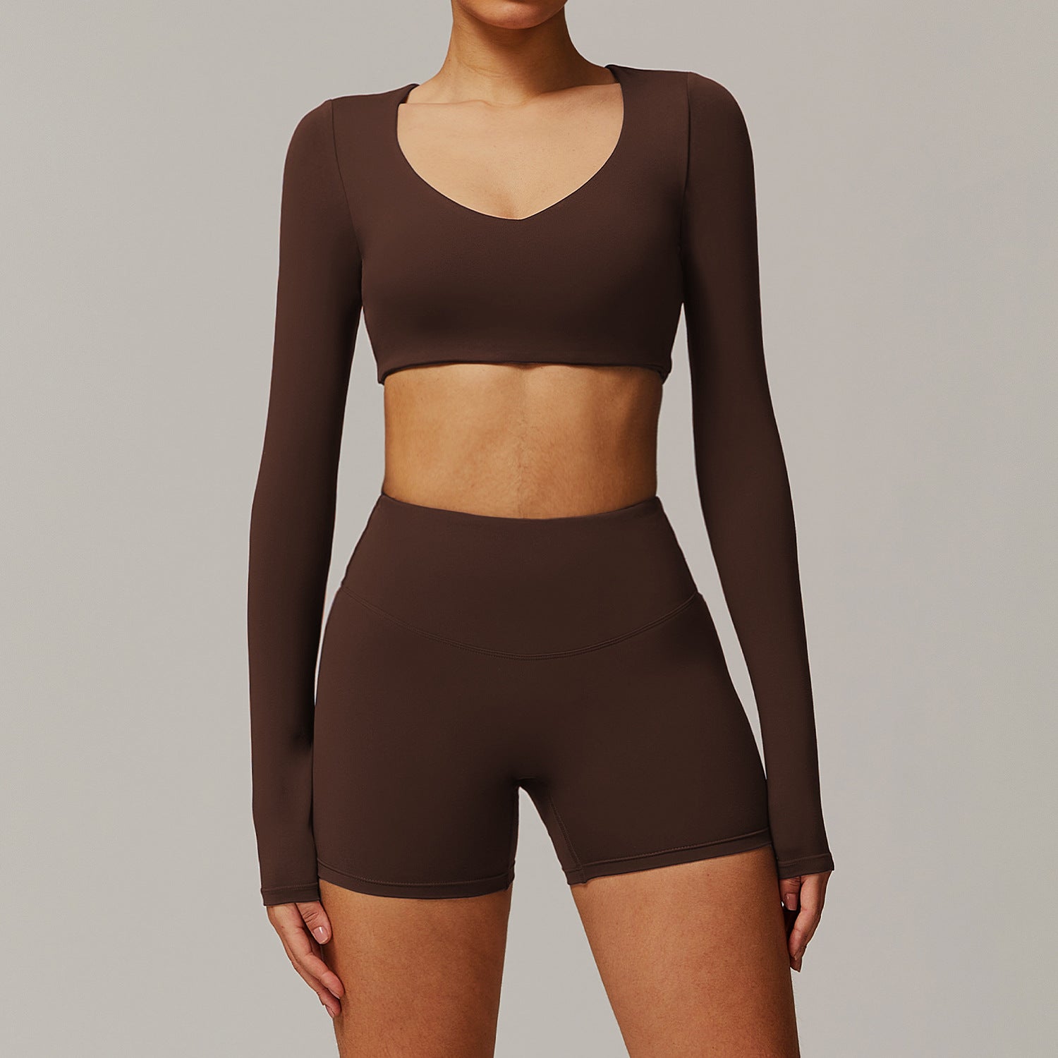 Women's quick-drying long sleeve with shorts set