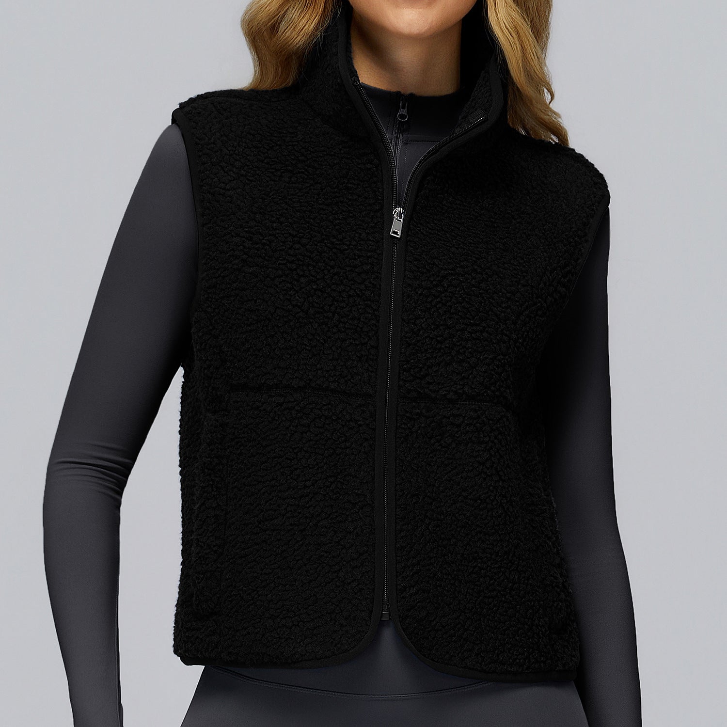 Women's Sleeveless Zipper Vest