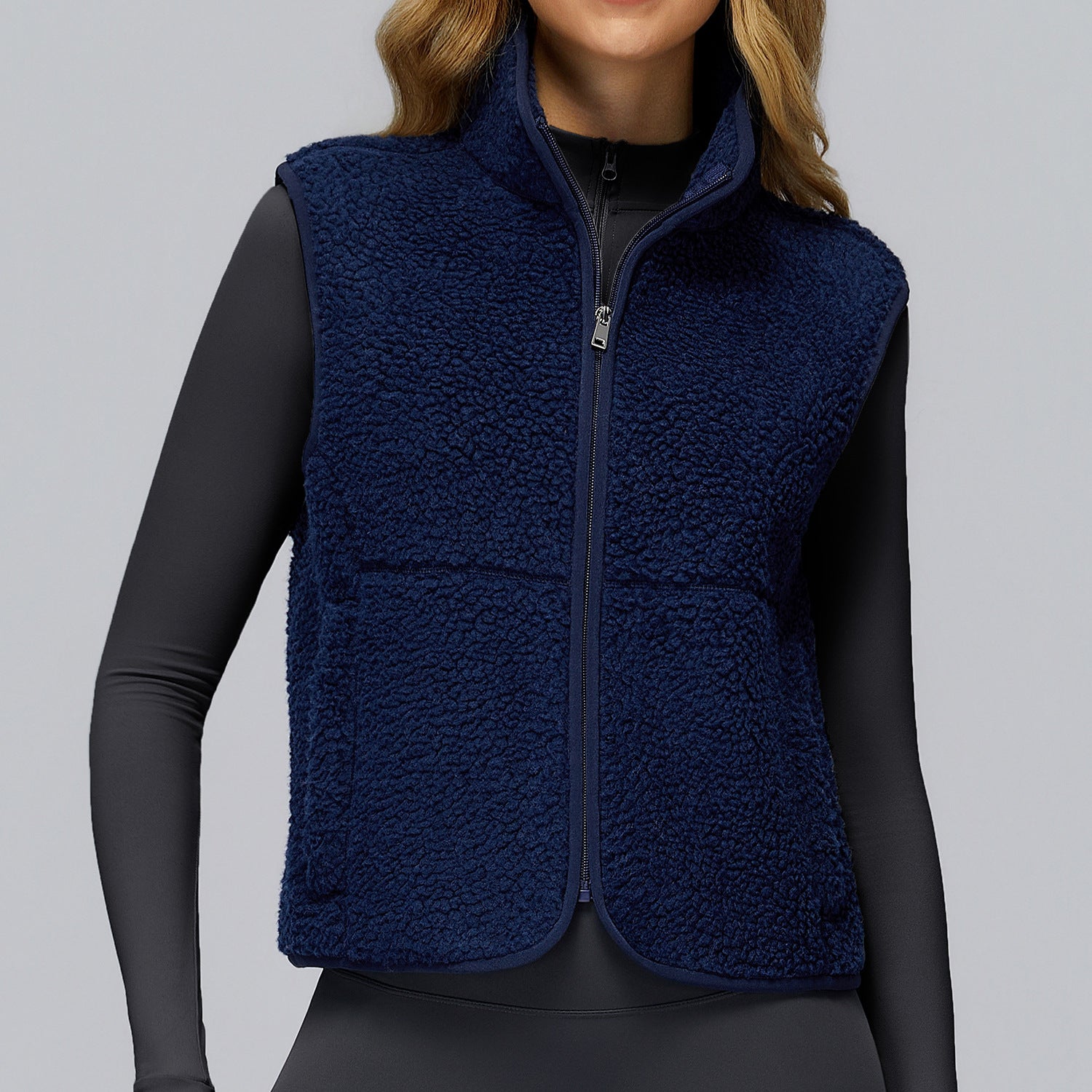 Women's Sleeveless Zipper Vest