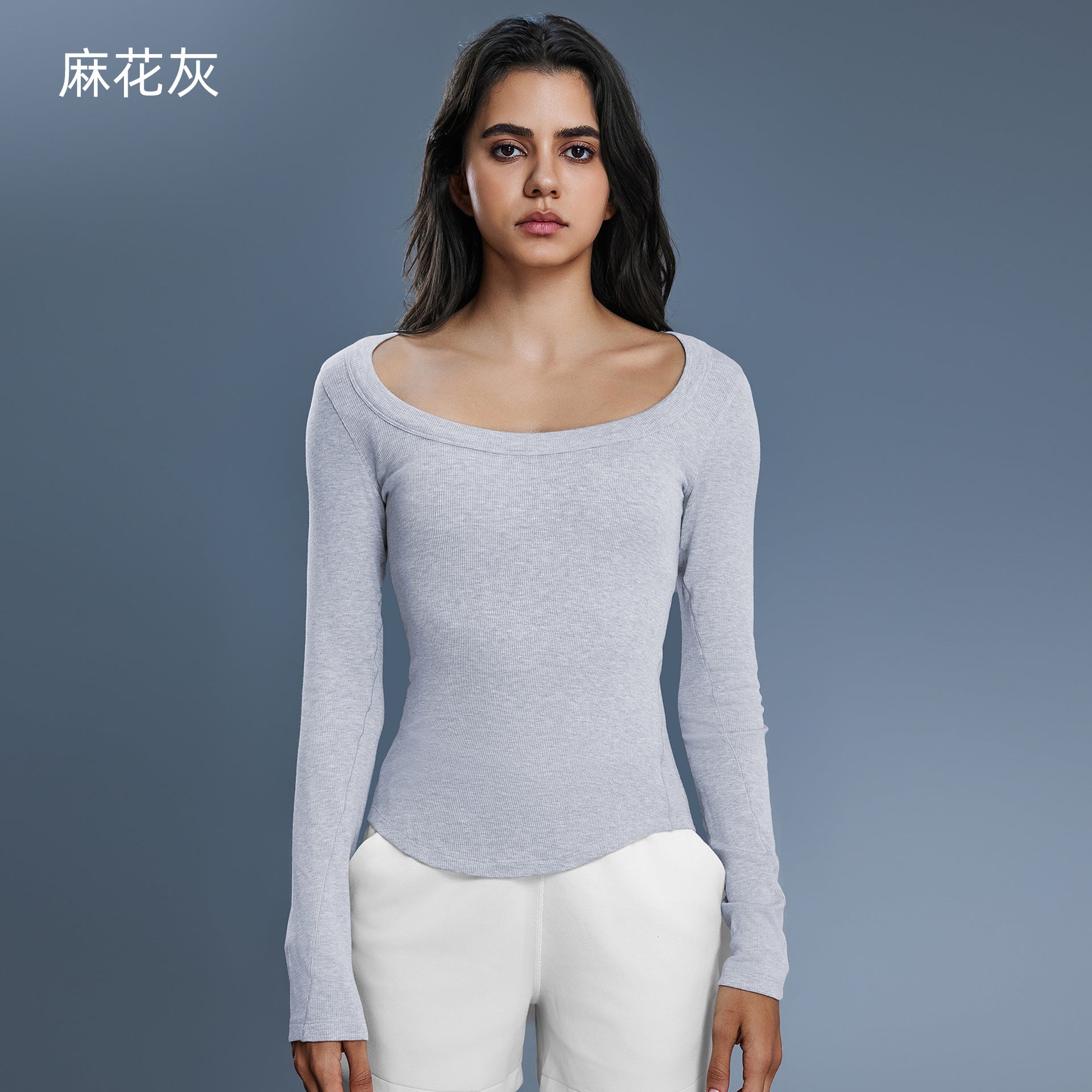 Women's Sexy off-shoulder sports top