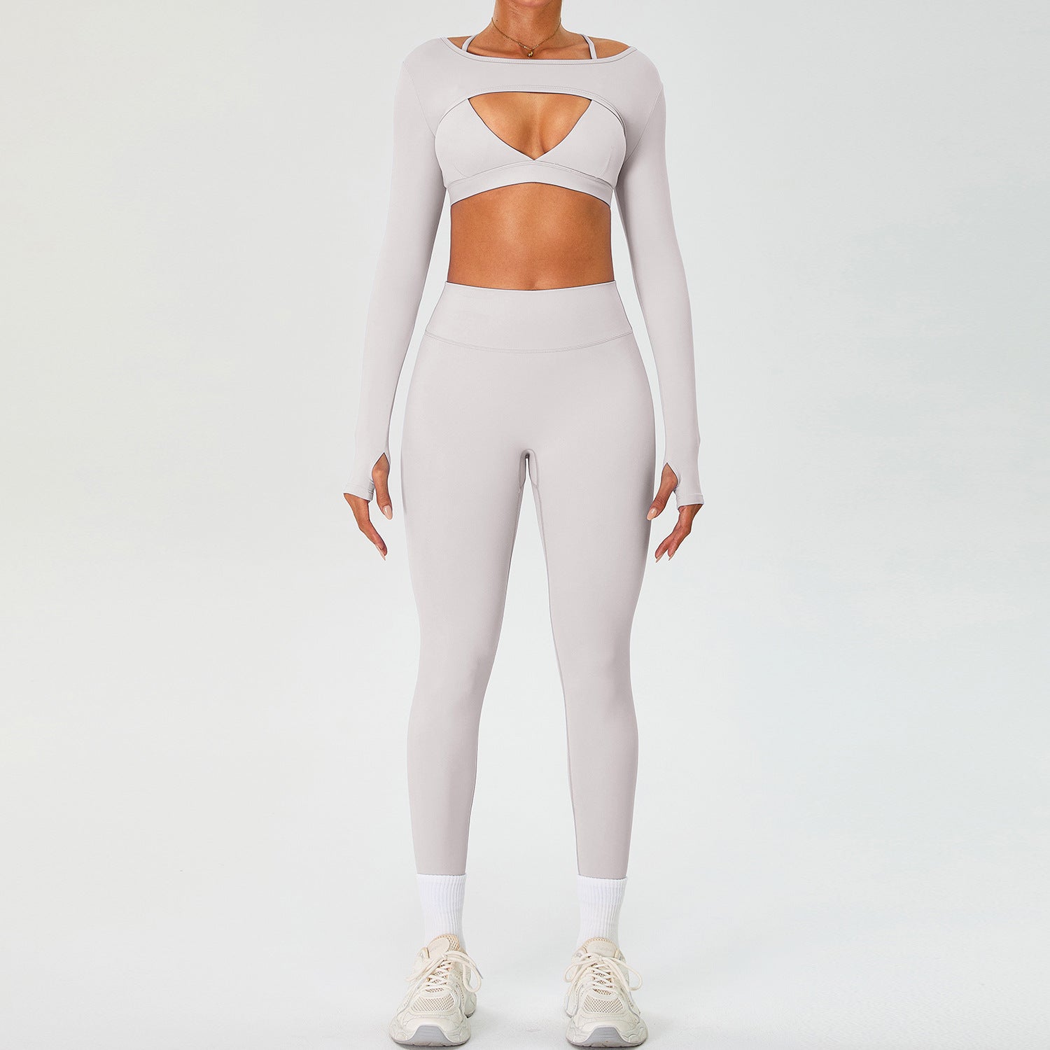 Slimming and figure-flattering sports bra yoga set