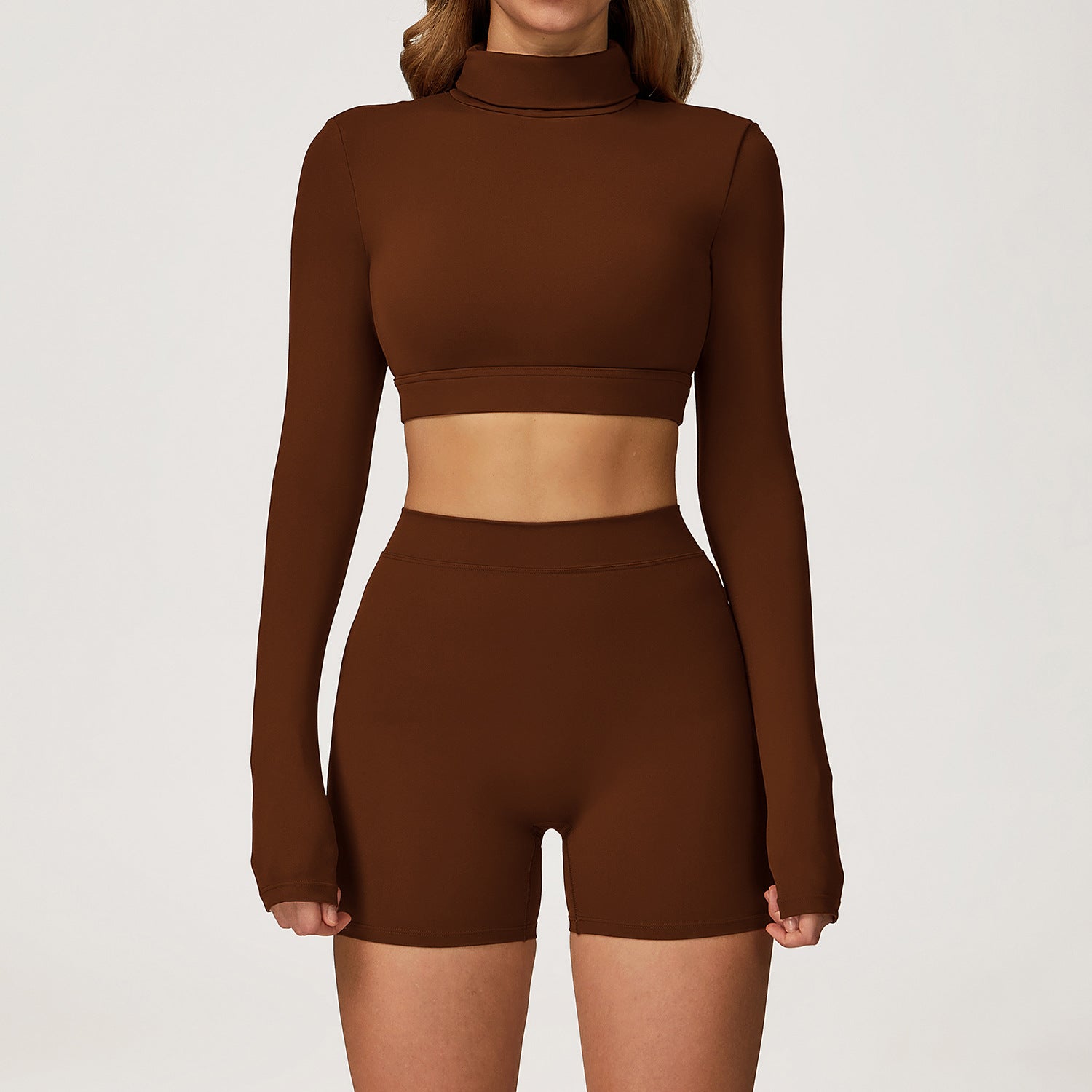 Women's quick-drying long sleeve with shorts set