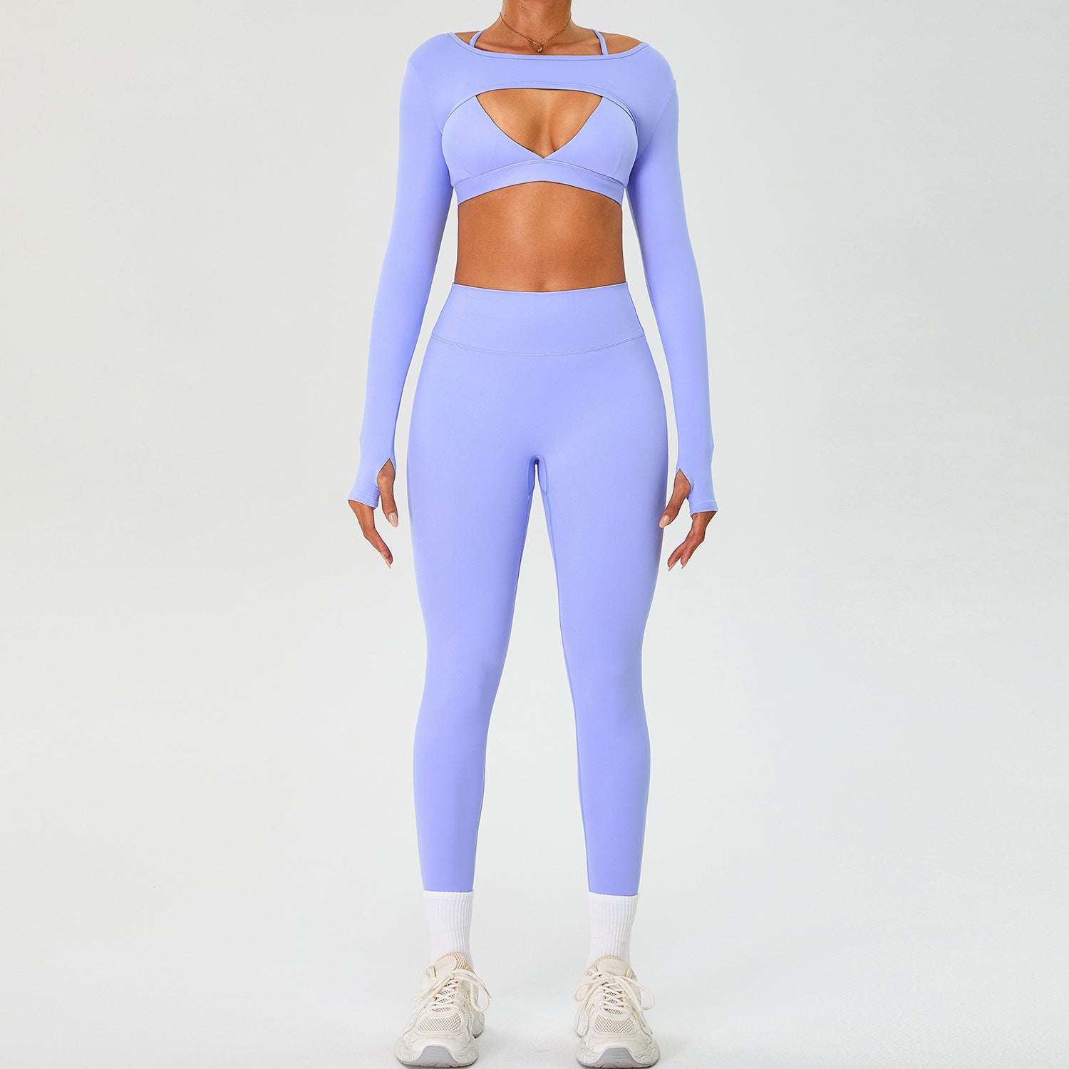 Slimming and figure-flattering sports bra yoga set