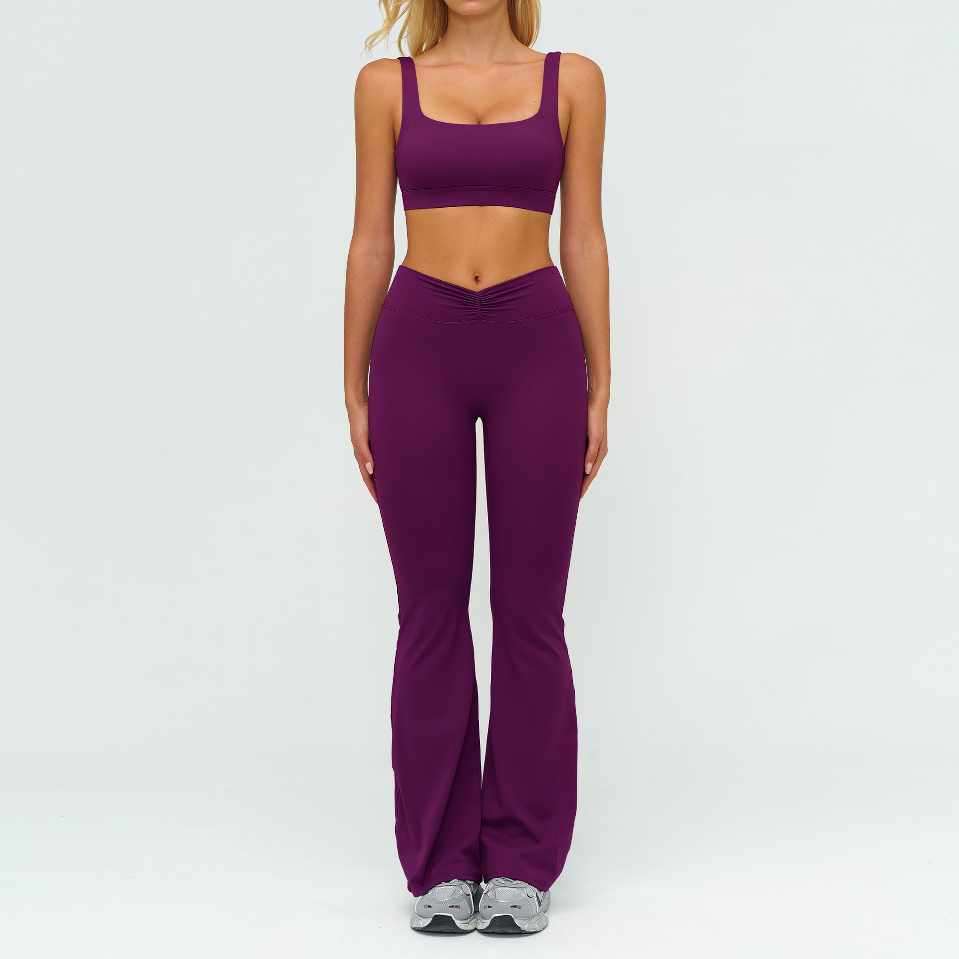Women's Tight-fitting sports bras with flares set