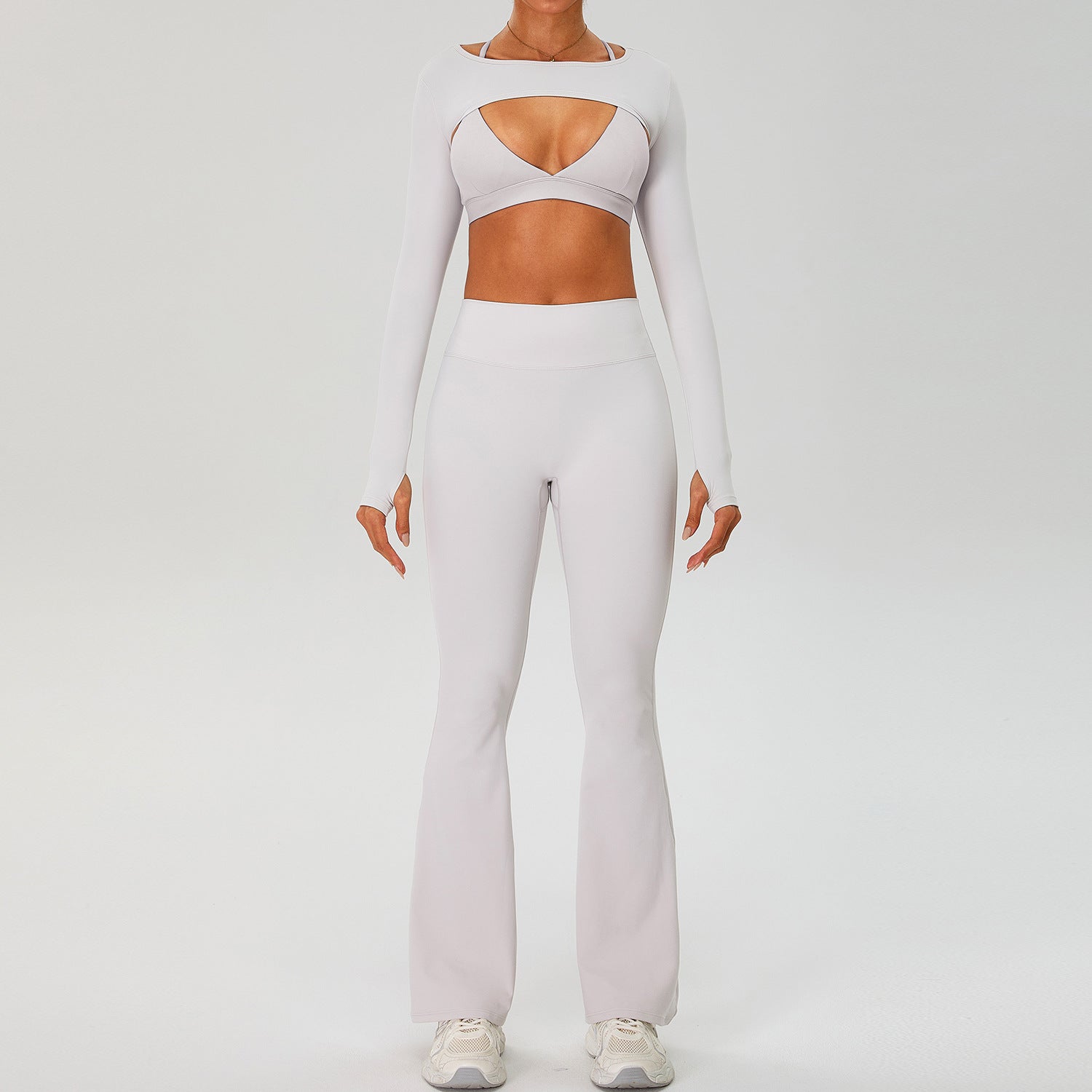 Slimming and figure-flattering sports bra yoga 3-pieces set