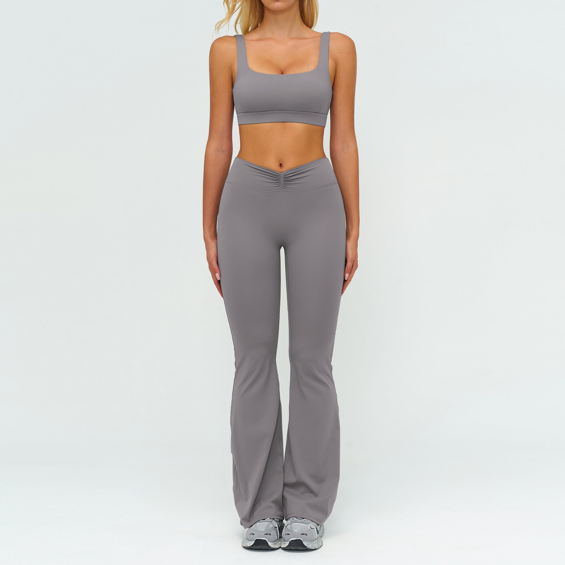 Women's Tight-fitting sports bras with flares set