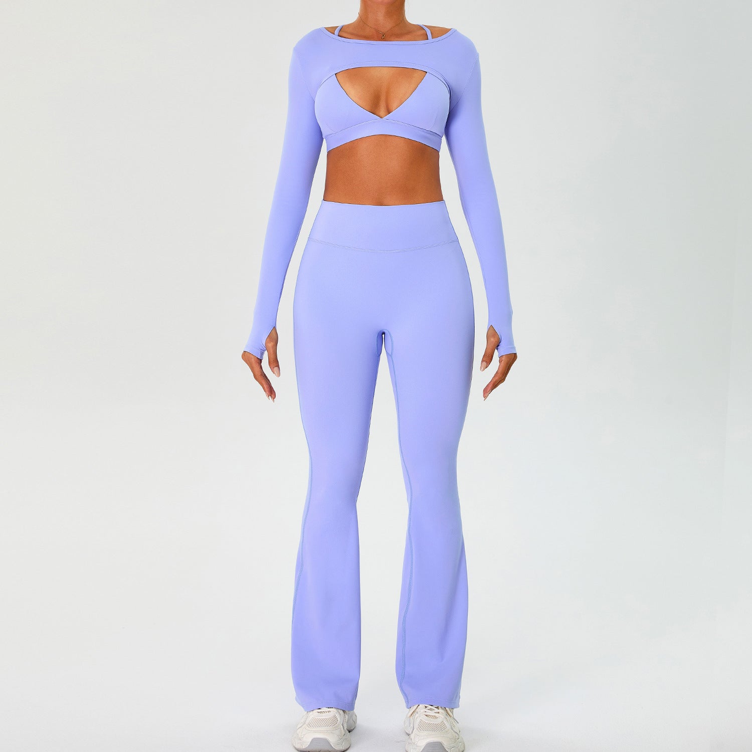 Slimming and figure-flattering sports bra yoga 3-pieces set