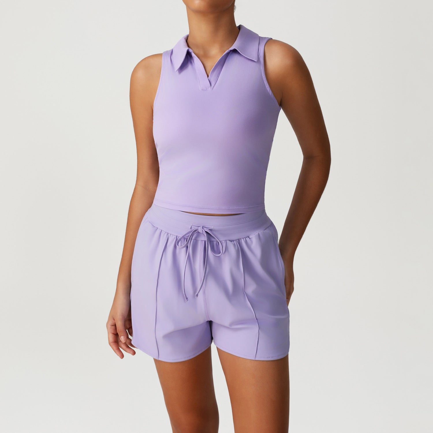 Women's quick-drying Loose crop top yoga set