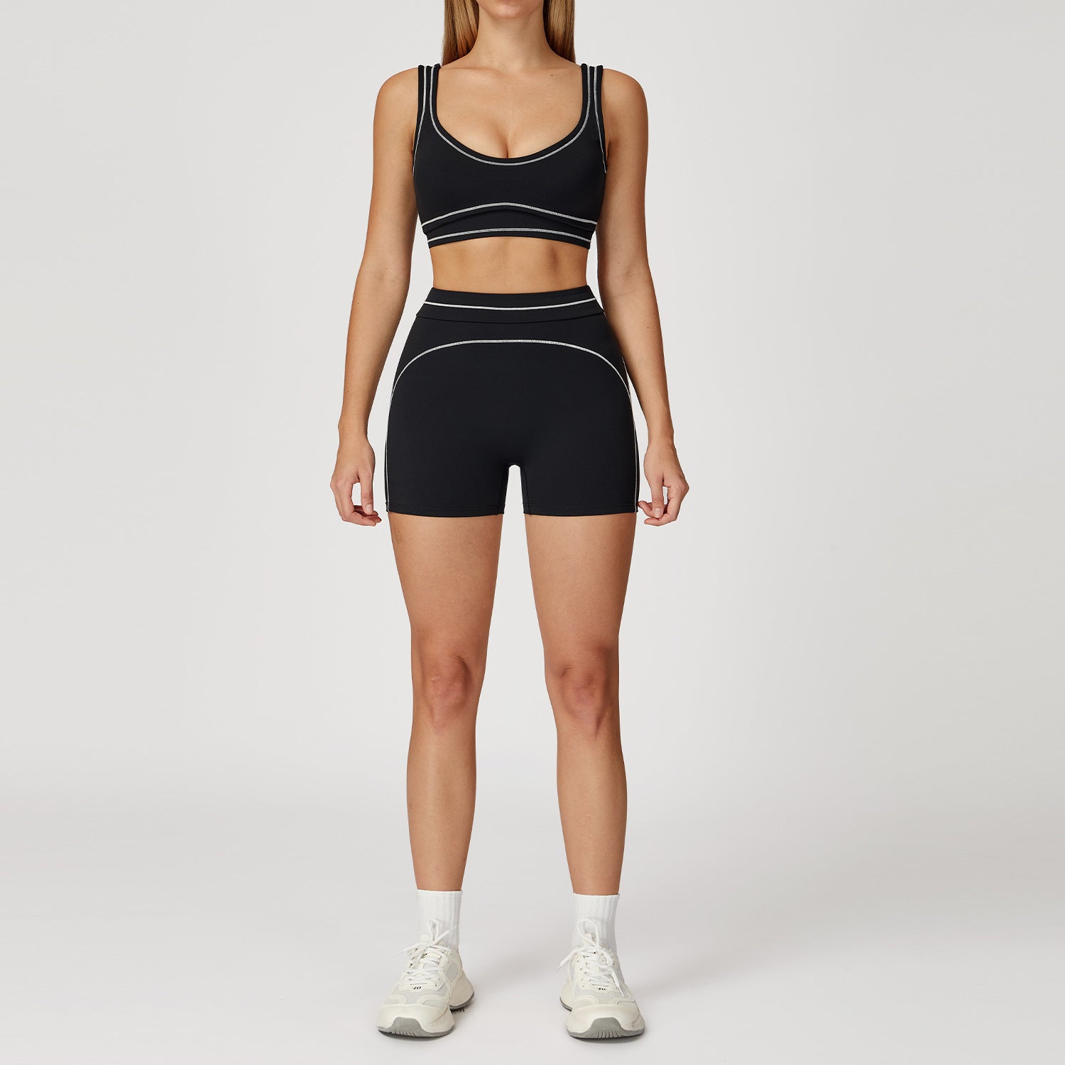 Brushed high-end sports fitness bras set