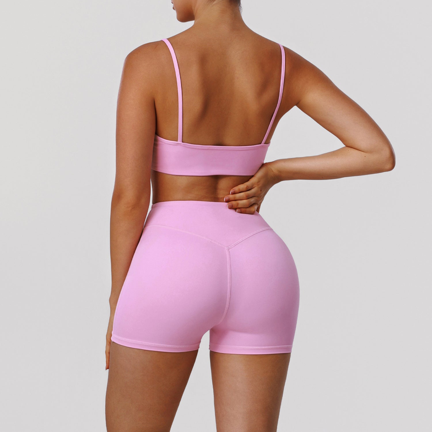 New high-waisted hip-lifting running sports bras set
