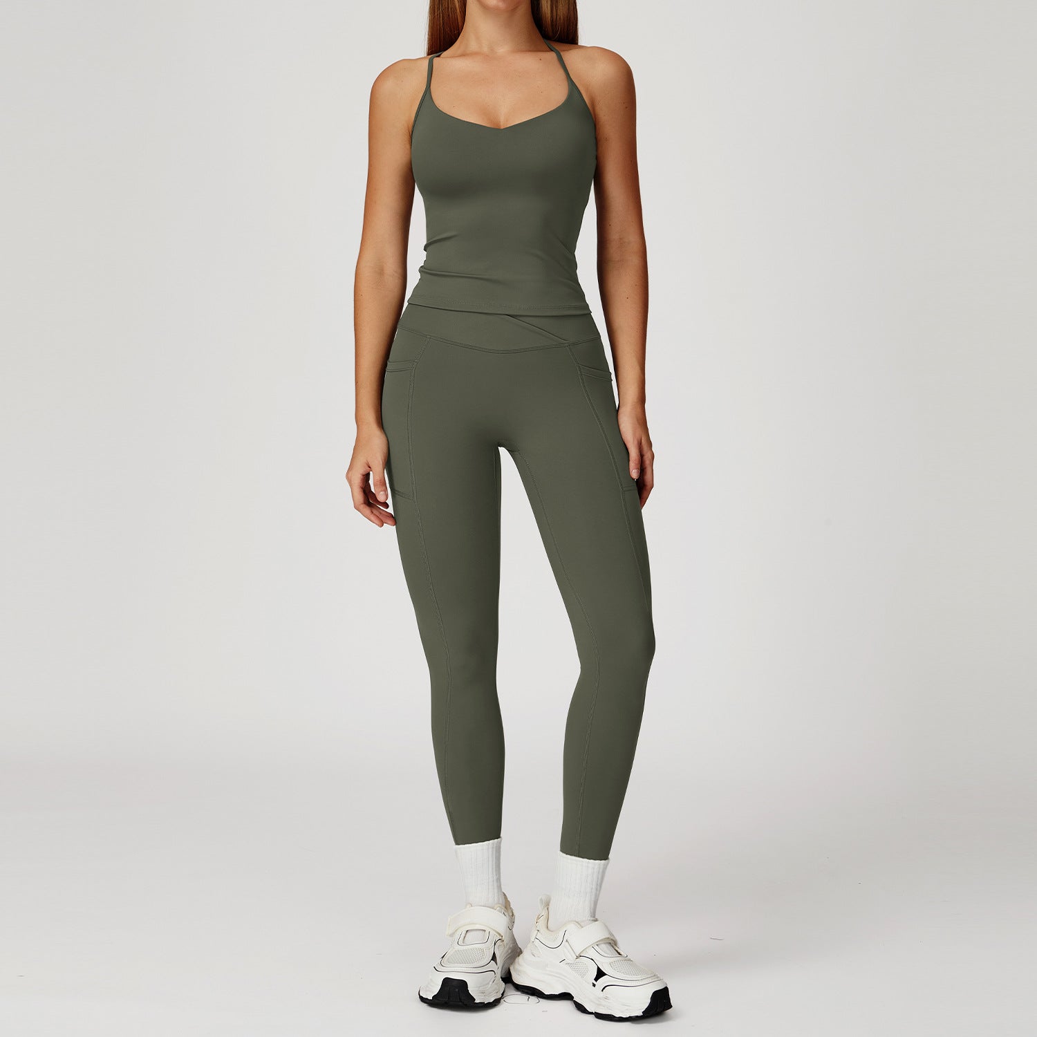 Women's Cross-back quick-drying sports suit