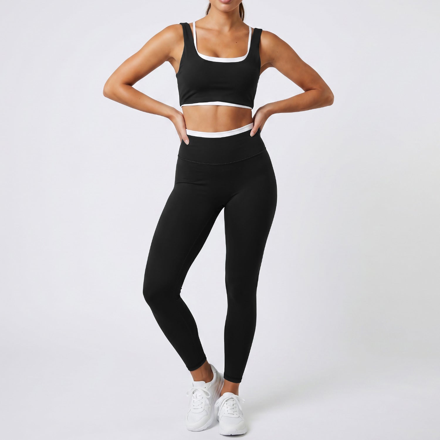 Women's wholesale quick-drying sports bras with high-waisted leggings set