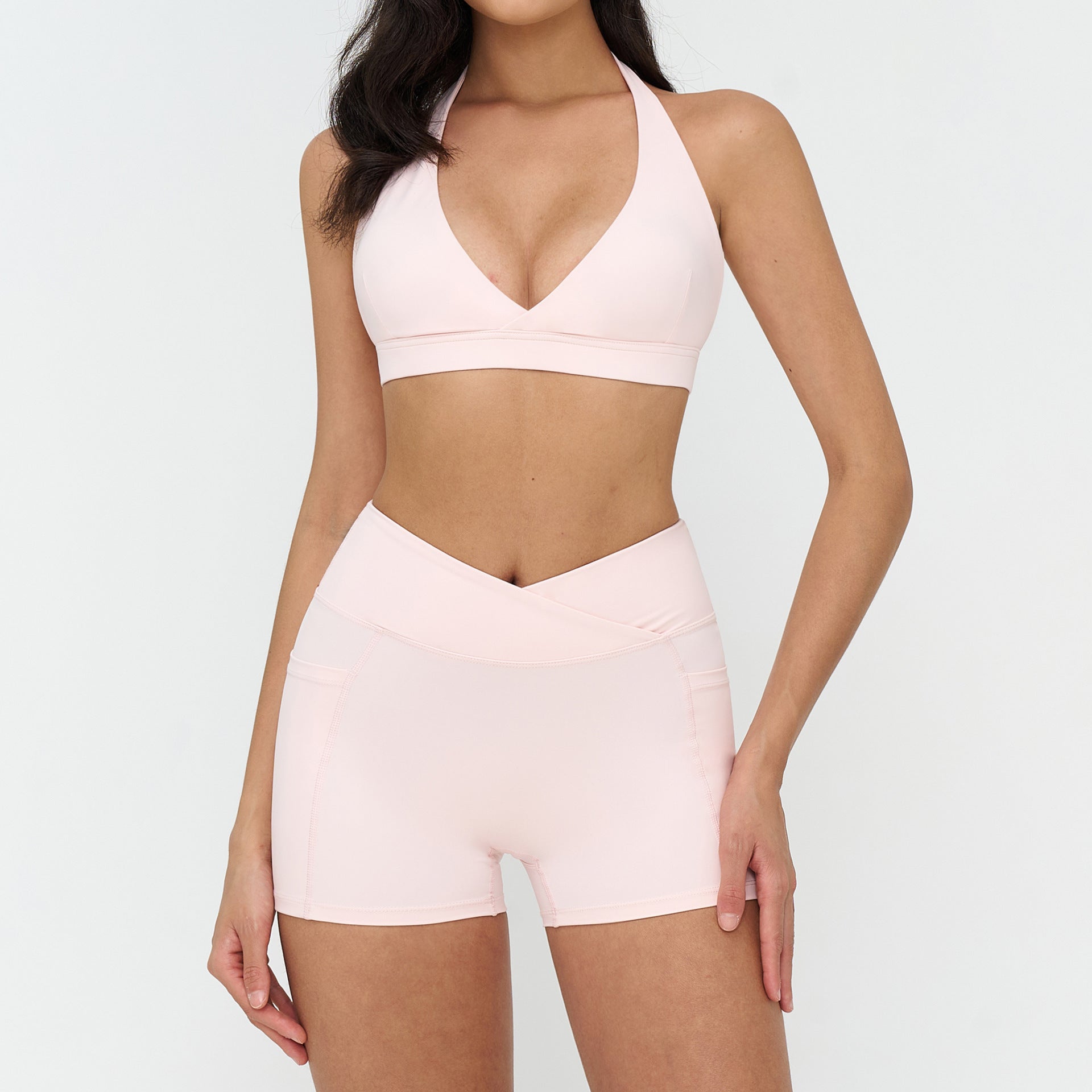 Women's wholesale sports bras with shorts wet