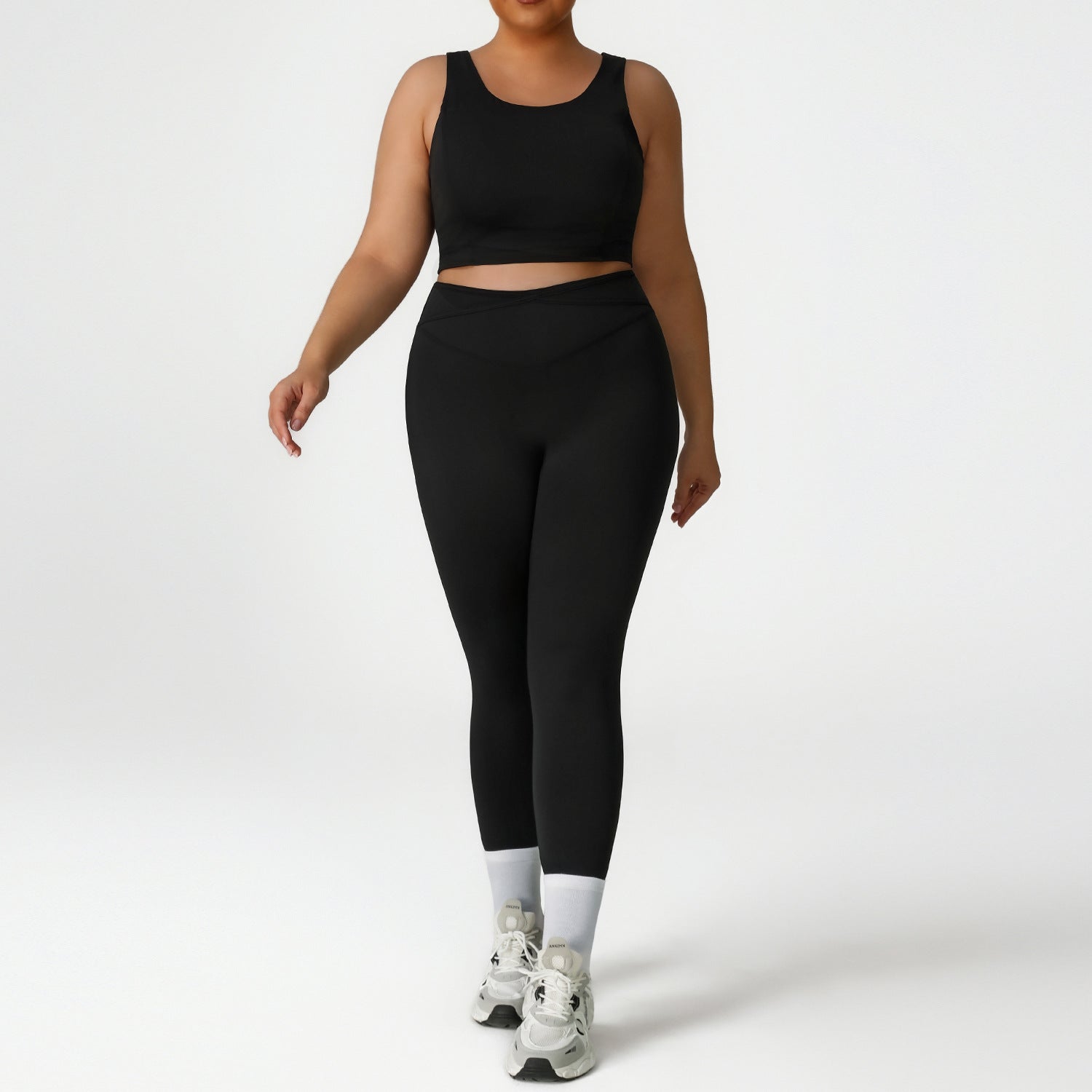 Plus size fitness yoga suits for running