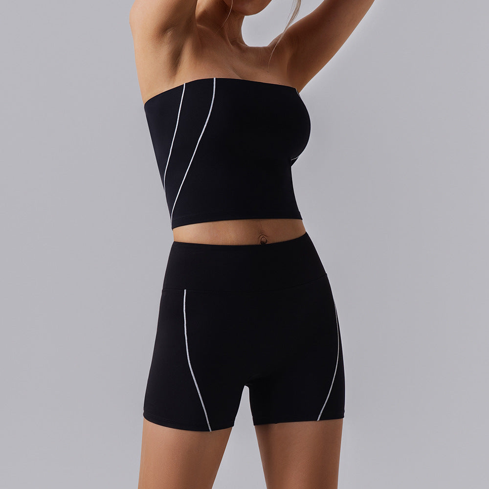 Women's new sexy style bras with shorts set