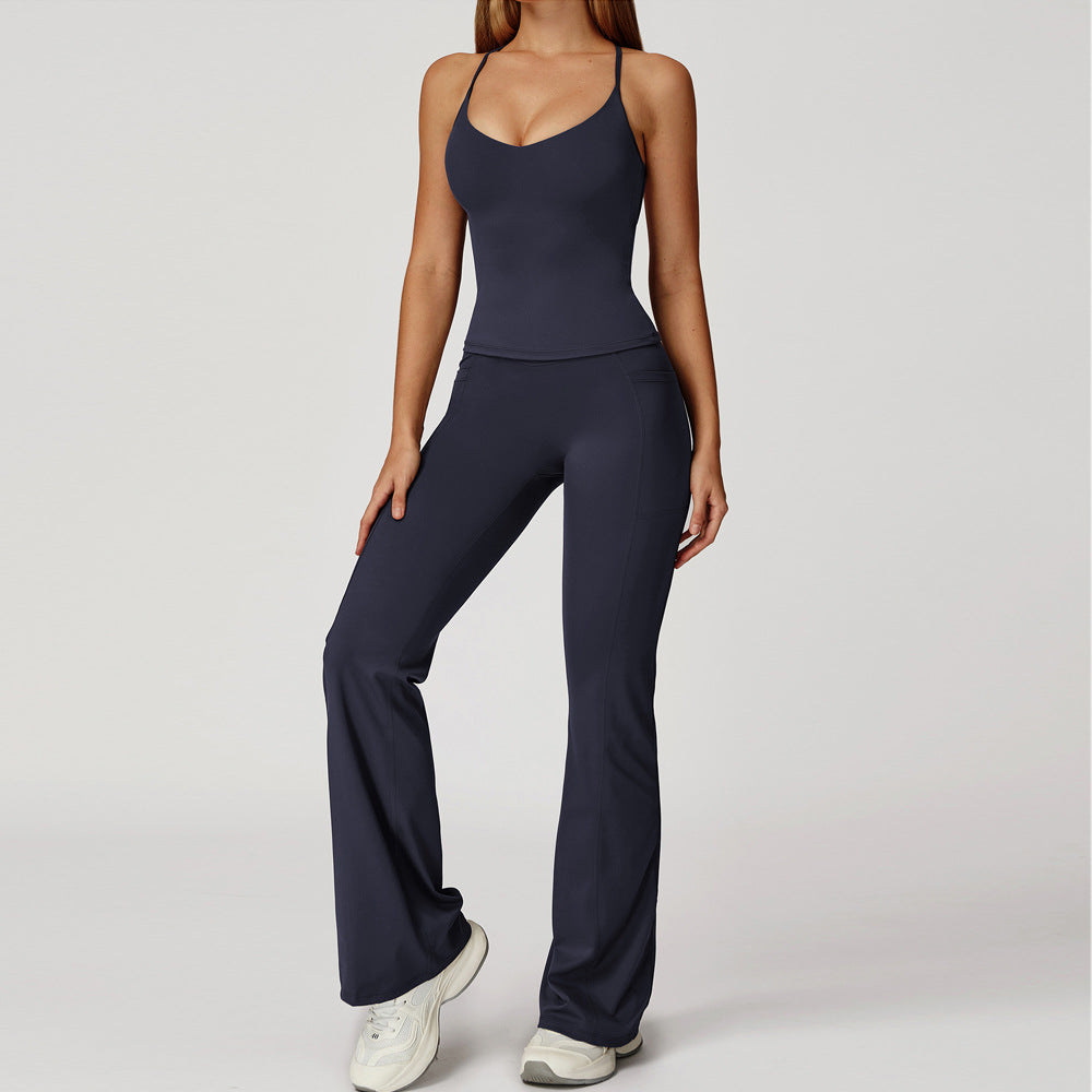 Women's sexy quick-drying sports fitness suit