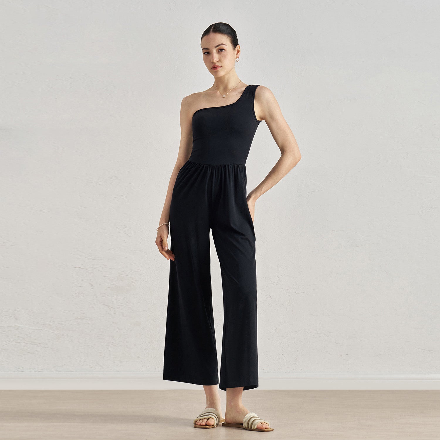 Women's fashion One-shoulder yoga bodysuit