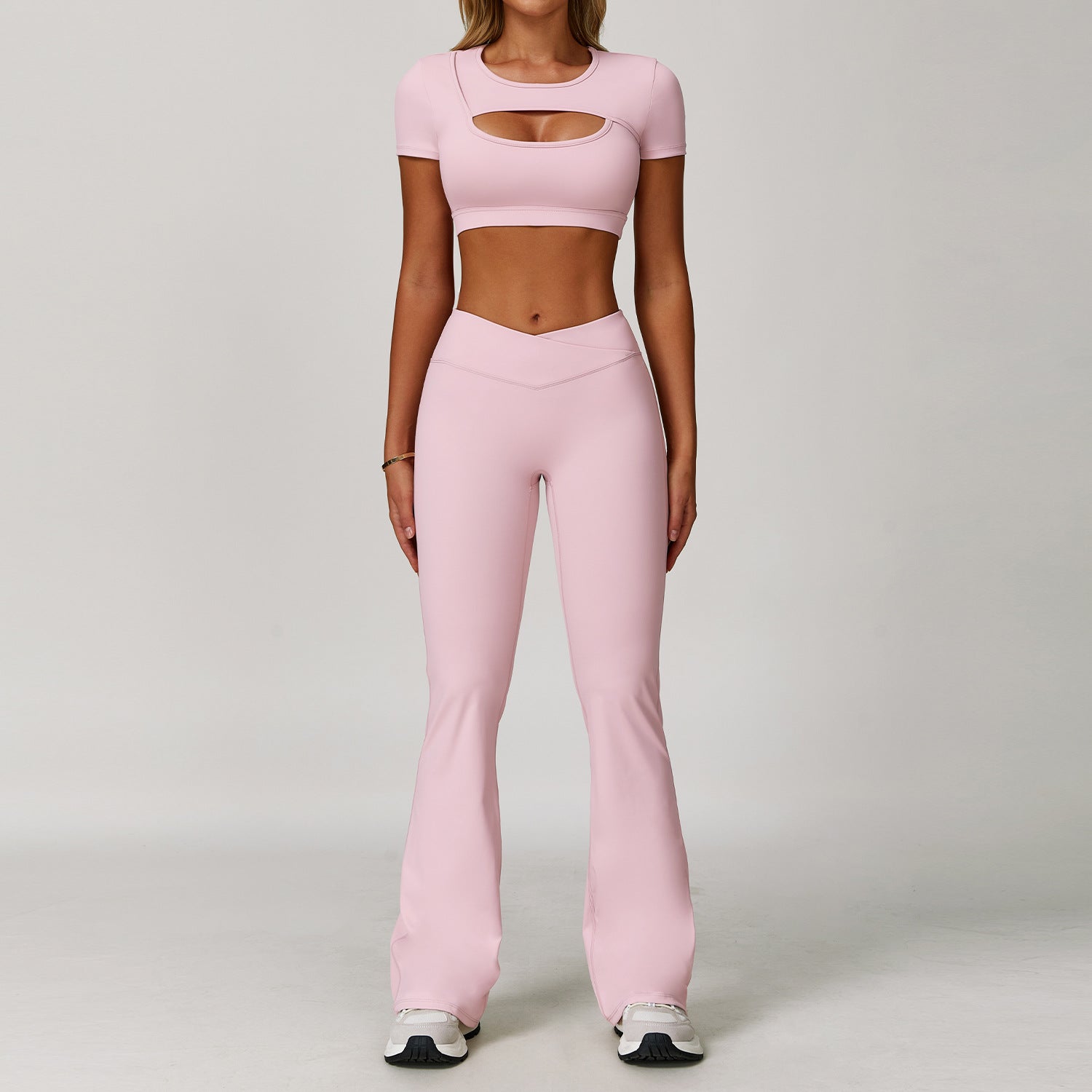 Women's beautiful short sleeve shirts set