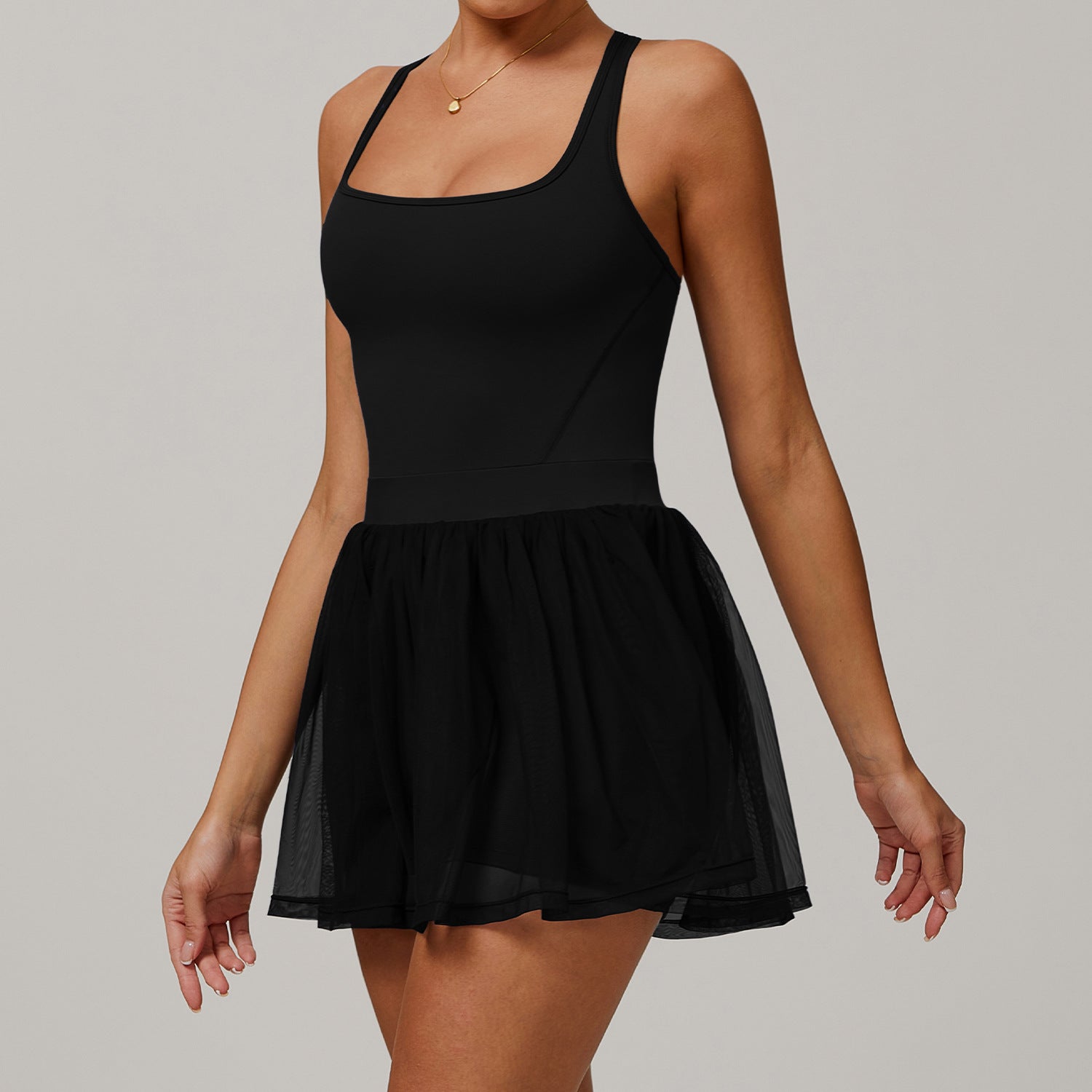 Women's Mesh breathable quick-drying sports running dress