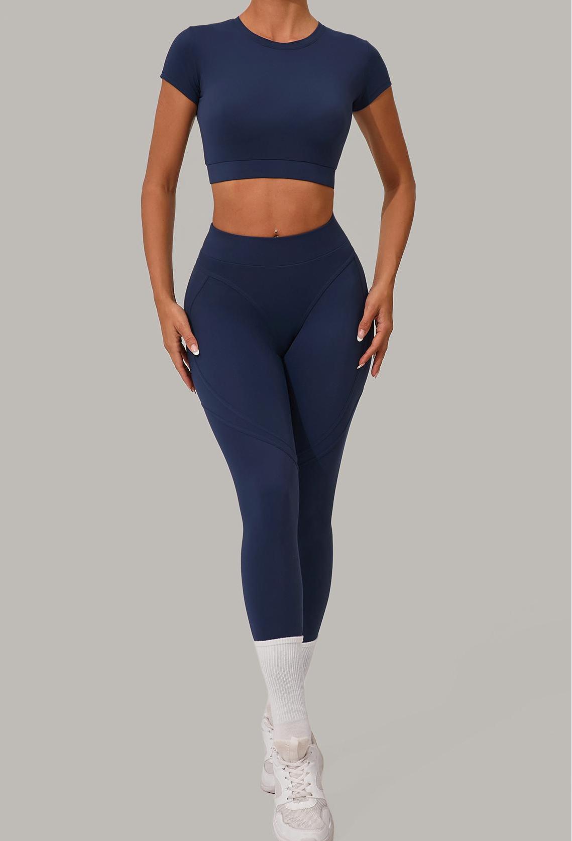 Women's quick-drying hip-lifting running fitness set