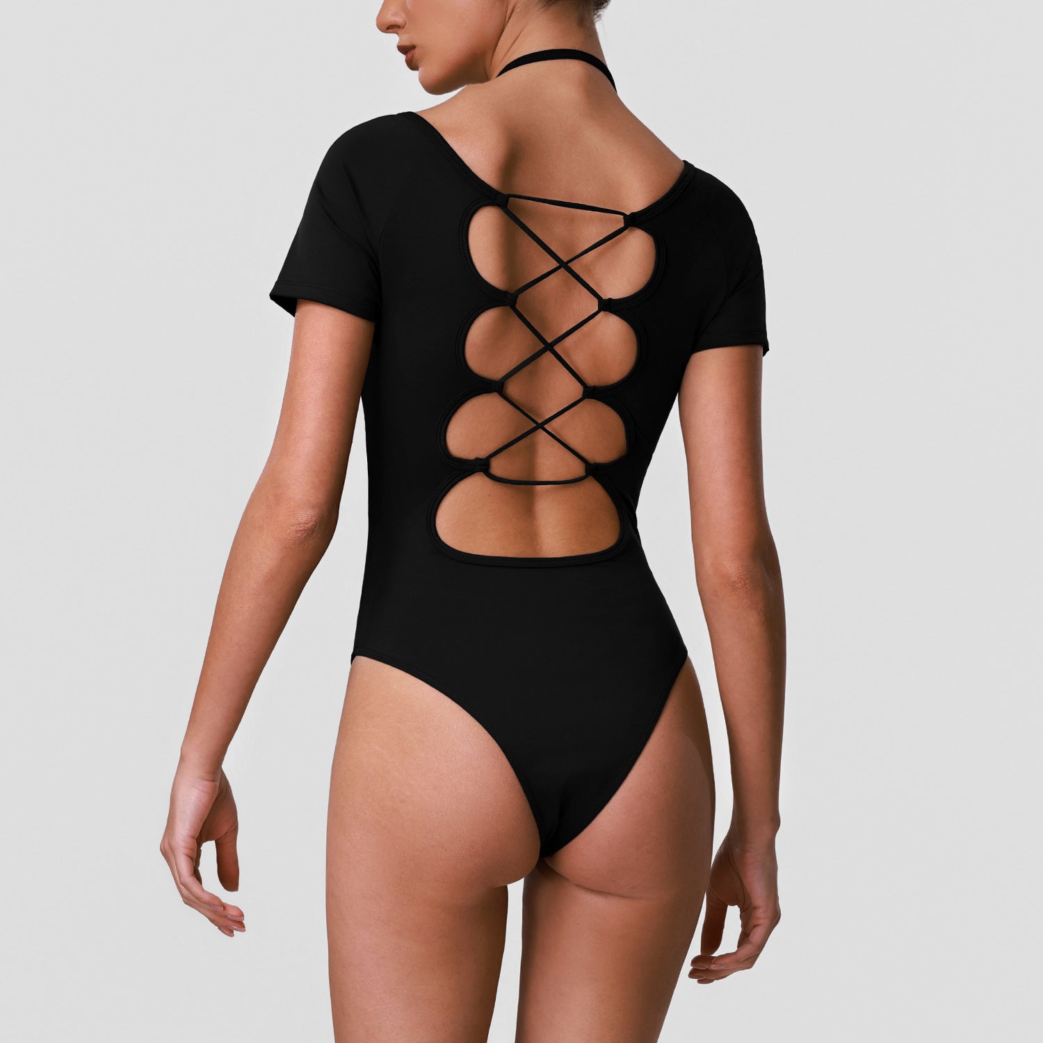 Women's wholesale quick-drying Backless jumpsuit